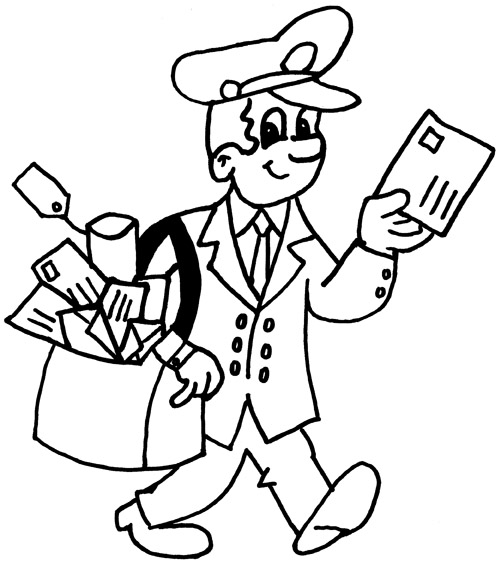 Download Postman #94961 (Jobs) - Printable coloring pages