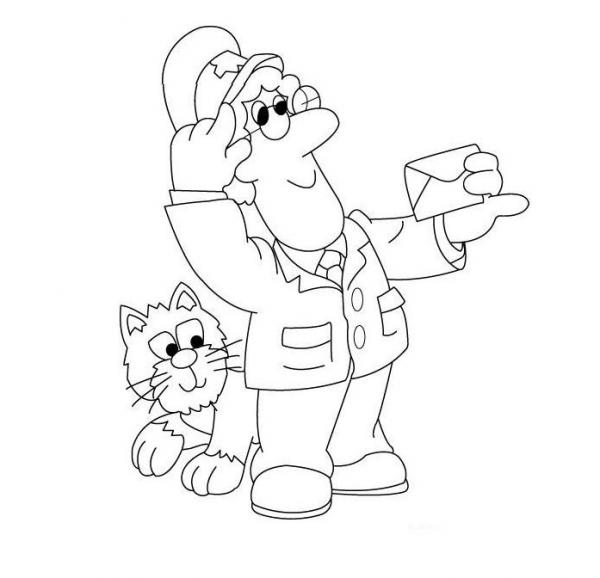Coloring page: Postman (Jobs) #94968 - Free Printable Coloring Pages