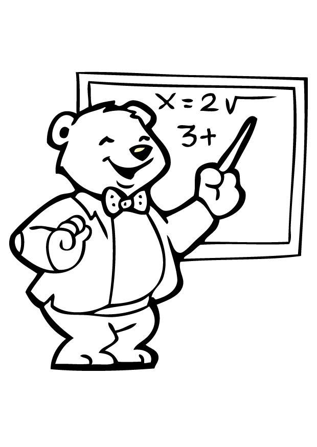 Coloring page: Teacher (Jobs) #94231 - Free Printable Coloring Pages