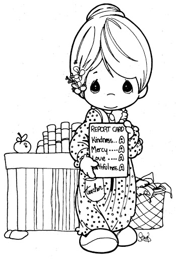 Coloring page: Teacher (Jobs) #94289 - Free Printable Coloring Pages