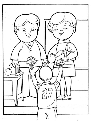 Coloring page: Teacher (Jobs) #94324 - Free Printable Coloring Pages