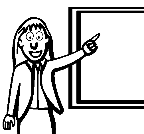 Coloring page: Teacher (Jobs) #94331 - Free Printable Coloring Pages