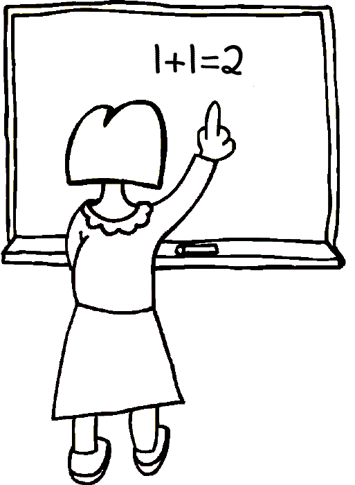 Coloring page: Teacher (Jobs) #94366 - Free Printable Coloring Pages