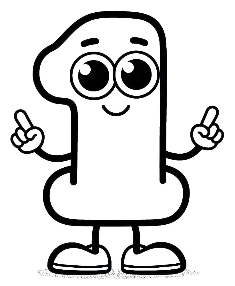 Free printable Number 1 coloring page #221285 from Learning and Education collection Free printable Number 1 coloring page #221285 from Learning and Education collection