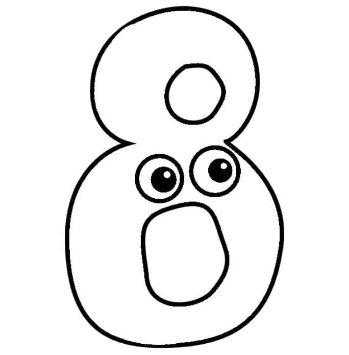 Free printable Number 8 coloring page #221466 from Learning and Education collection Free printable Number 8 coloring page #221466 from Learning and Education collection
