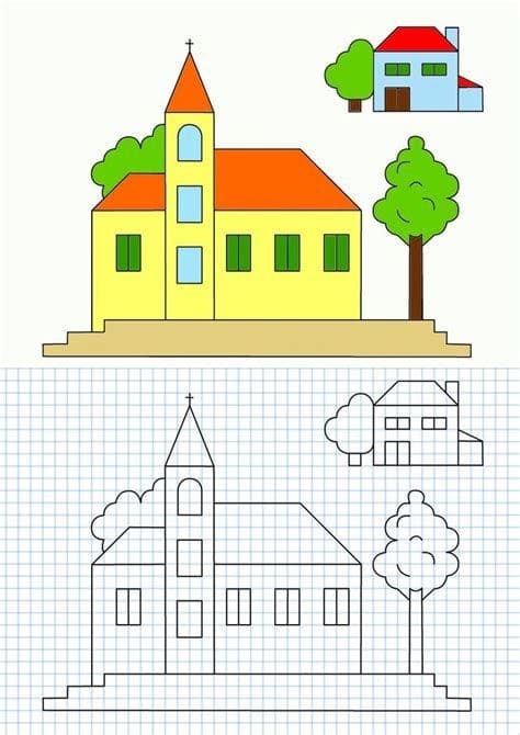 Free printable Grid coloring page #180954 from Learning and Education collection