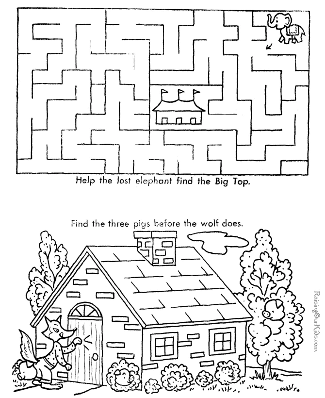 Free printable Labyrinths coloring page #126674 from Learning and Education collection