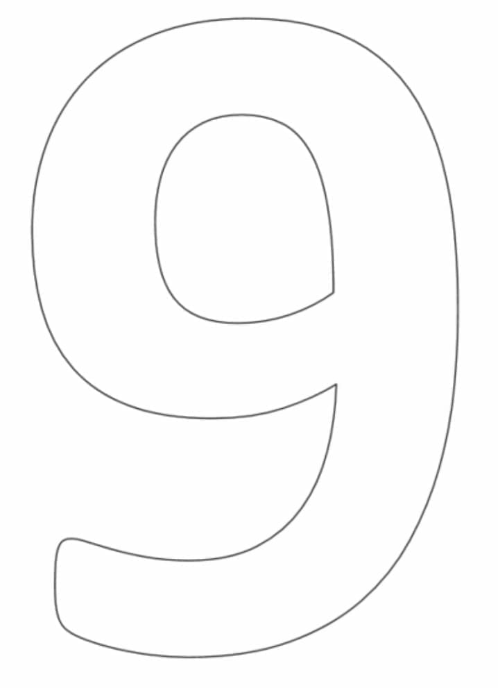 Free printable Number coloring page #192745 from Learning and Education collection