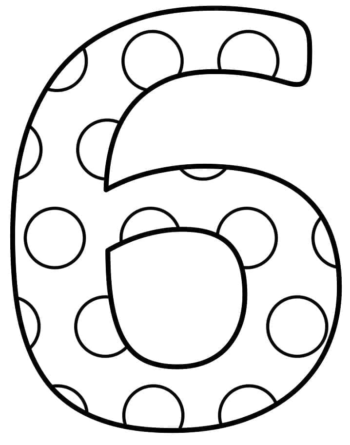 Free printable Number 6 coloring page #221427 from Learning and Education collection Free printable Number 6 coloring page #221427 from Learning and Education collection