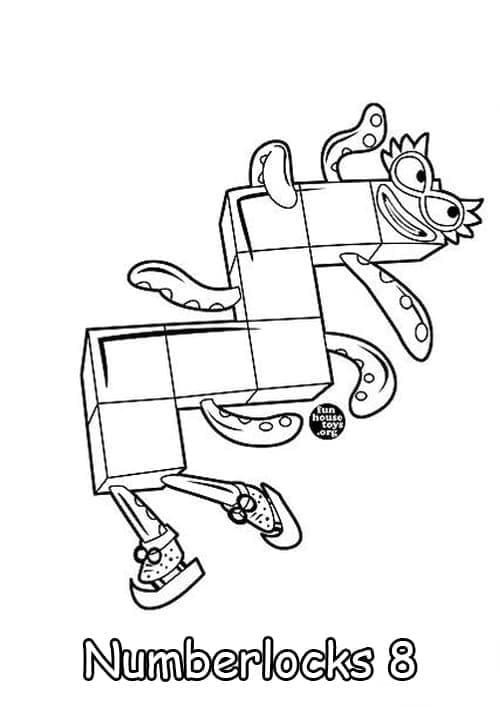 Free printable Numberblocks coloring page #186683 from Learning and Education collection