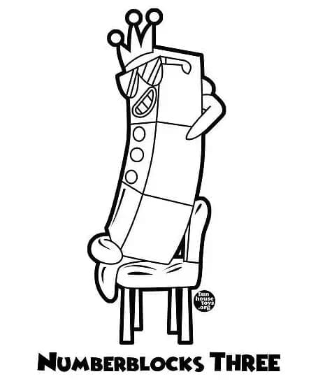 Free printable Numberblocks coloring page #186692 from Learning and Education collection