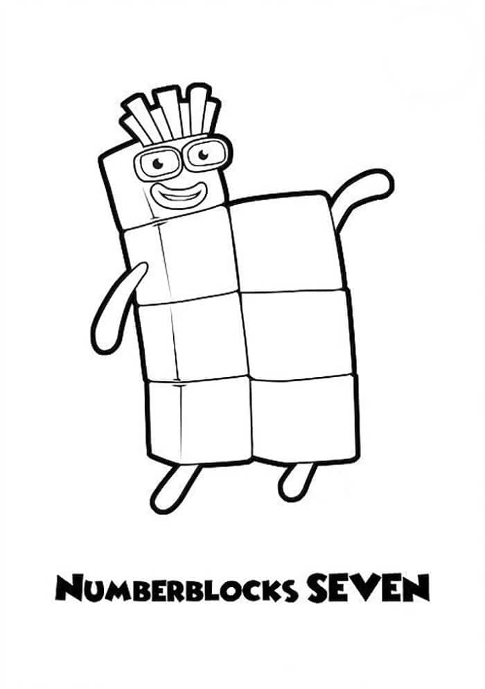 Free printable Numberblocks coloring page #186696 from Learning and Education collection