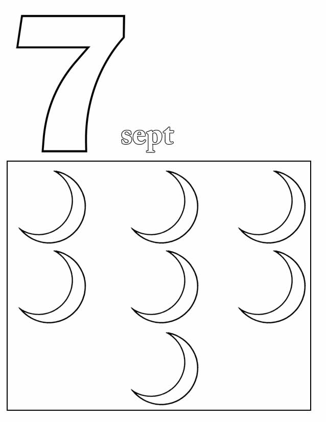 Free printable Numbers coloring page #125177 from Learning and Education collection