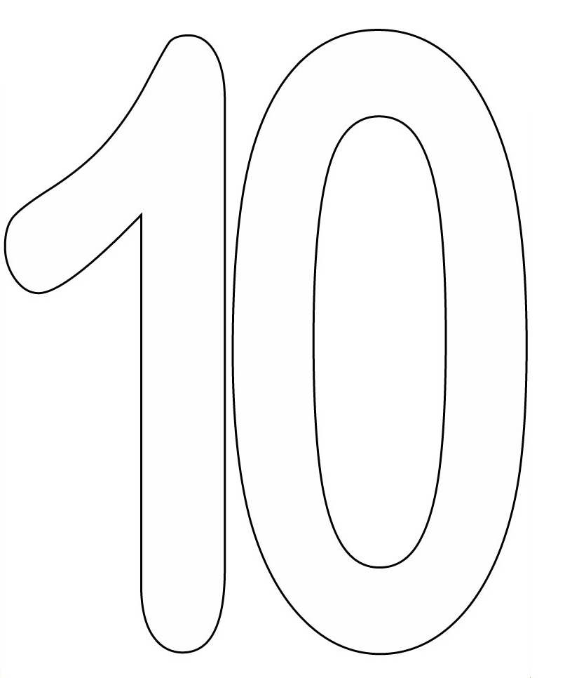 Free printable Numbers coloring page #125184 from Learning and Education collection