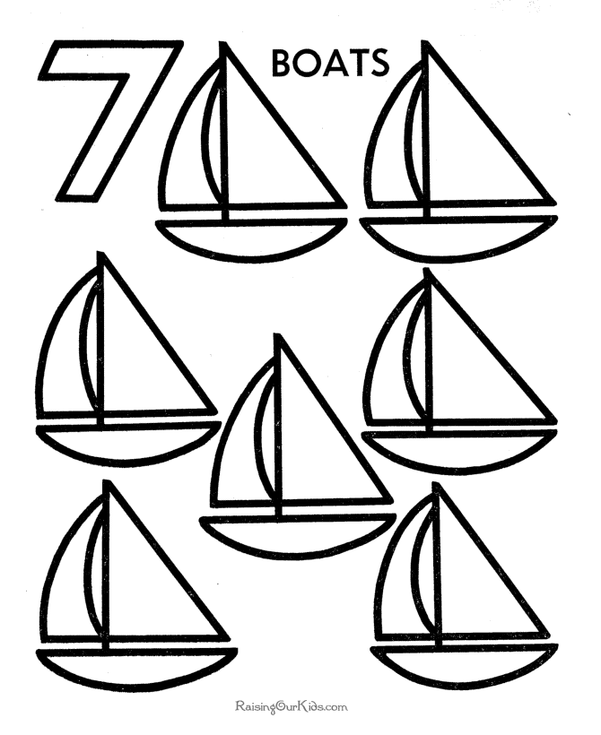 Free printable Numbers coloring page #125220 from Learning and Education collection