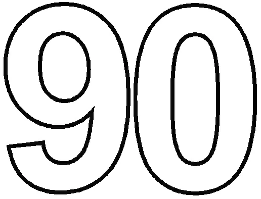 Free printable Numbers coloring page #125361 from Learning and Education collection