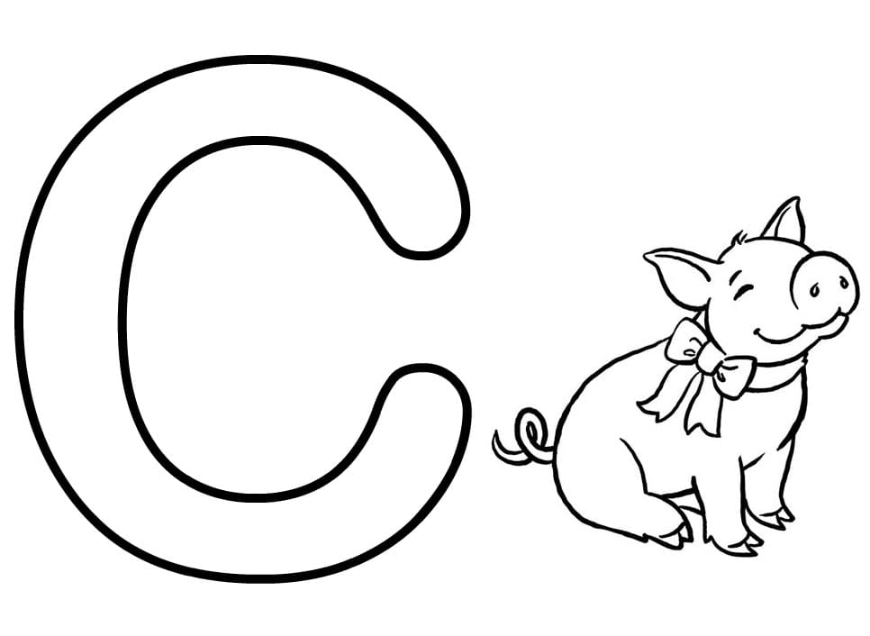 Free printable Letter C coloring page #194565 from Letters and Alphabet collection Free printable Letter C coloring page #194565 from Letters and Alphabet collection