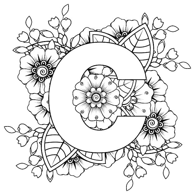 Free printable Letter C coloring page #194566 from Letters and Alphabet collection