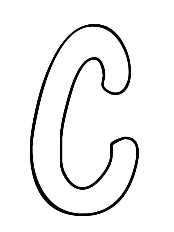 Free printable Letter C coloring page #194567 from Letters and Alphabet collection