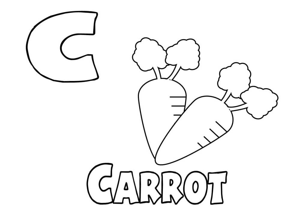 Free printable Letter C coloring page #194576 from Letters and Alphabet collection