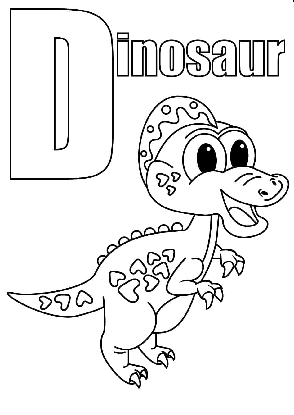 Free printable Letter D coloring page #194581 from Letters and Alphabet collection