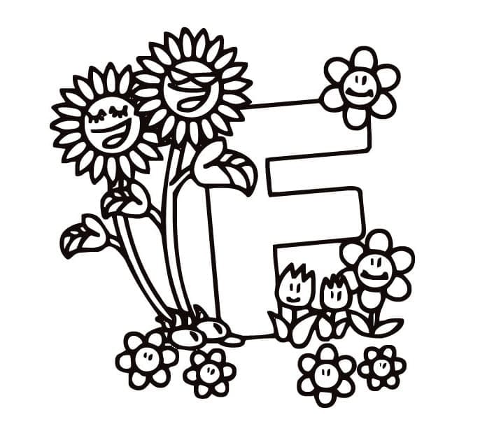 Free printable Letter F coloring page #194612 from Letters and Alphabet collection Free printable Letter F coloring page #194612 from Letters and Alphabet collection