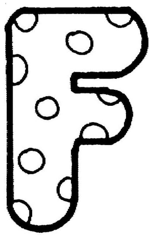 Free printable Letter F coloring page #194615 from Letters and Alphabet collection Free printable Letter F coloring page #194615 from Letters and Alphabet collection