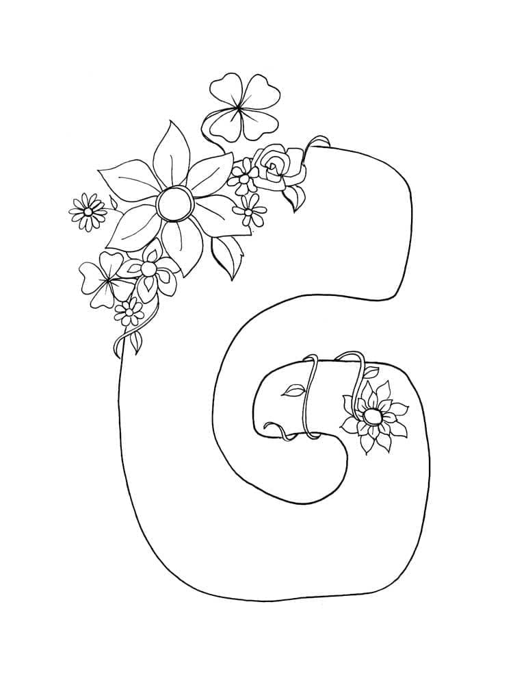 Free printable Letter G coloring page #194622 from Letters and Alphabet collection
