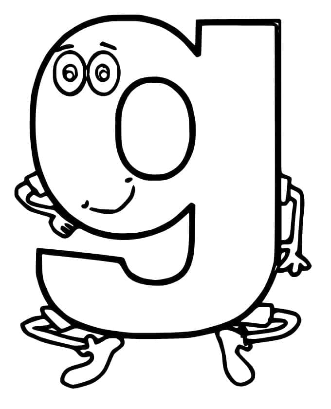 Coloring page: Letter G (Letters and Alphabet) #194623 - Free Printable Coloring Pages