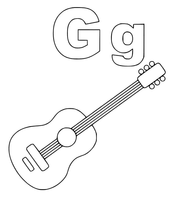 Free printable Letter G coloring page #194627 from Letters and Alphabet collection Free printable Letter G coloring page #194627 from Letters and Alphabet collection