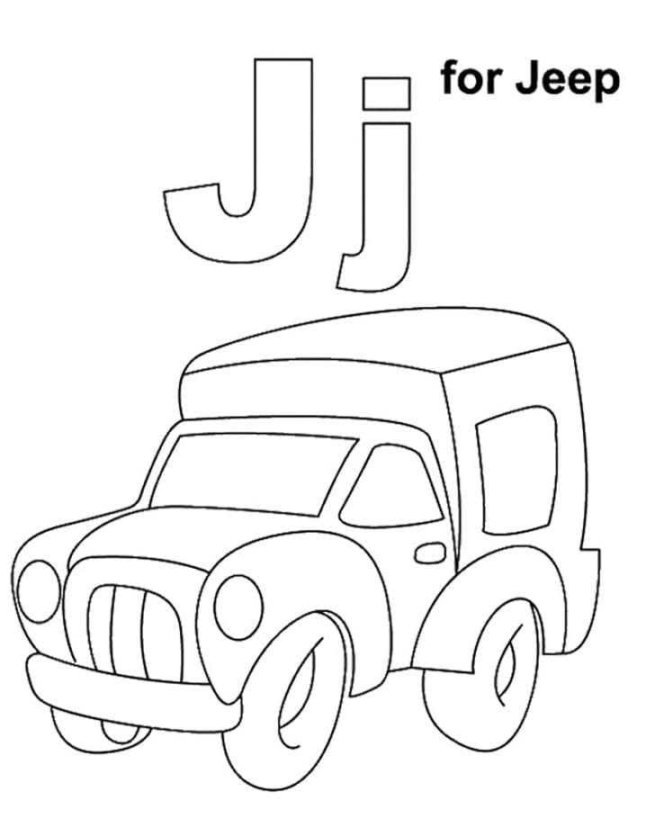 Free printable Letter J coloring page #194656 from Letters and Alphabet collection