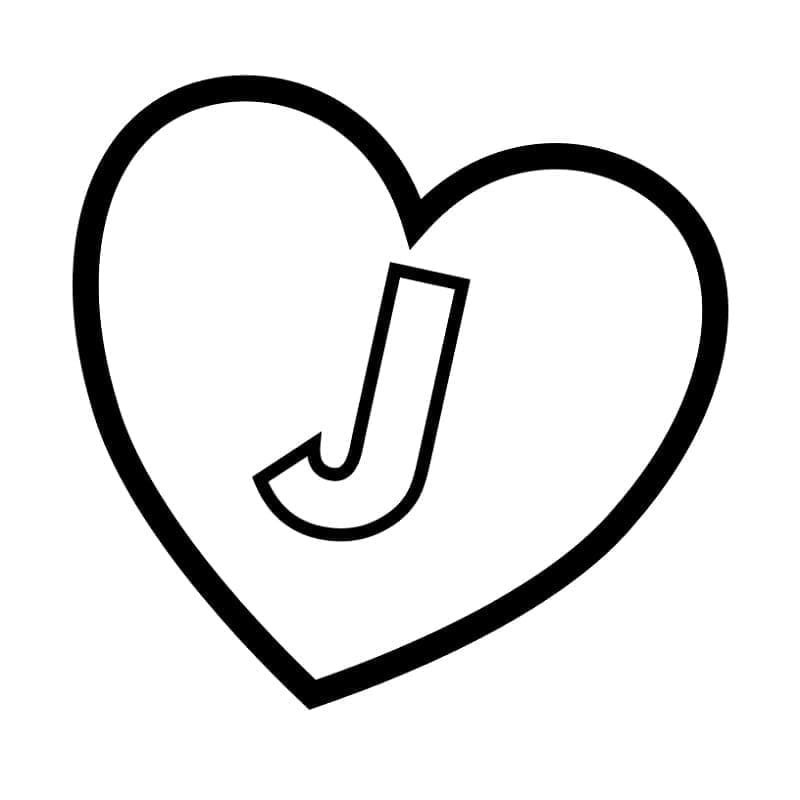 Free printable Letter J coloring page #194662 from Letters and Alphabet collection