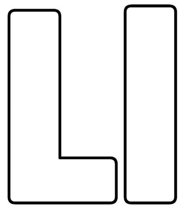 Free printable Letter L coloring page #194687 from Letters and Alphabet collection