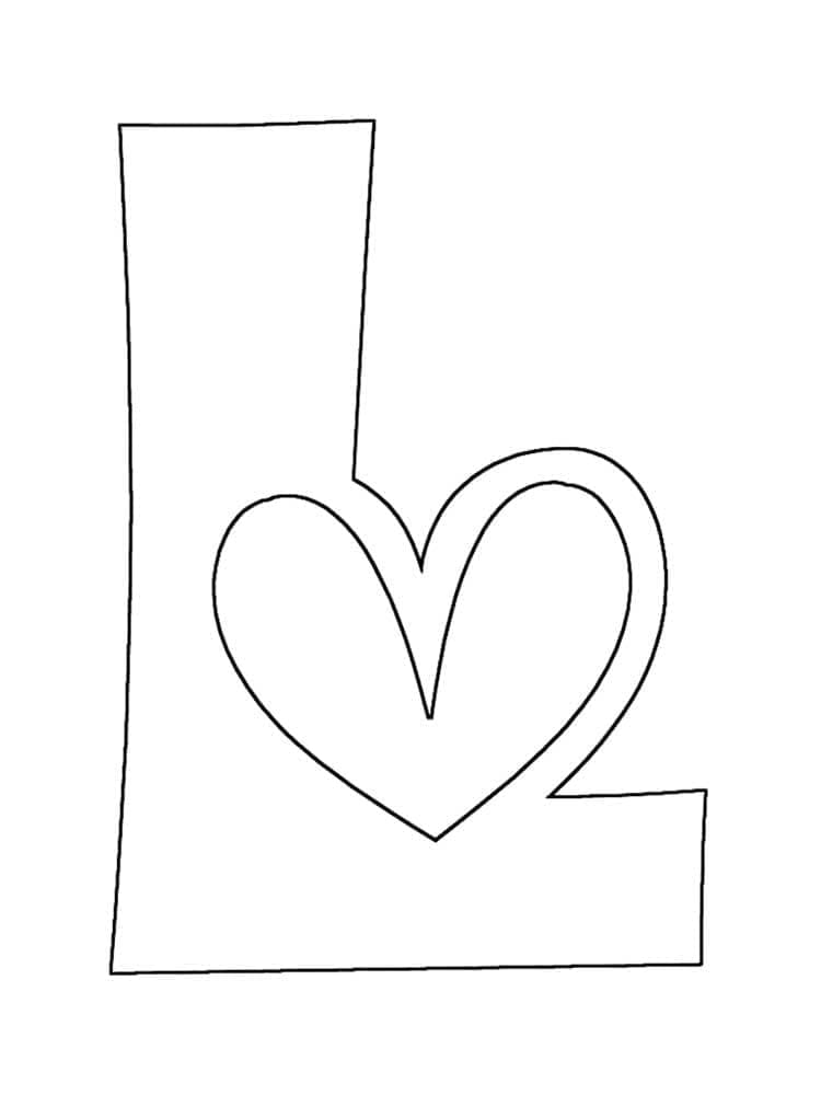Free printable Letter L coloring page #194689 from Letters and Alphabet collection Free printable Letter L coloring page #194689 from Letters and Alphabet collection