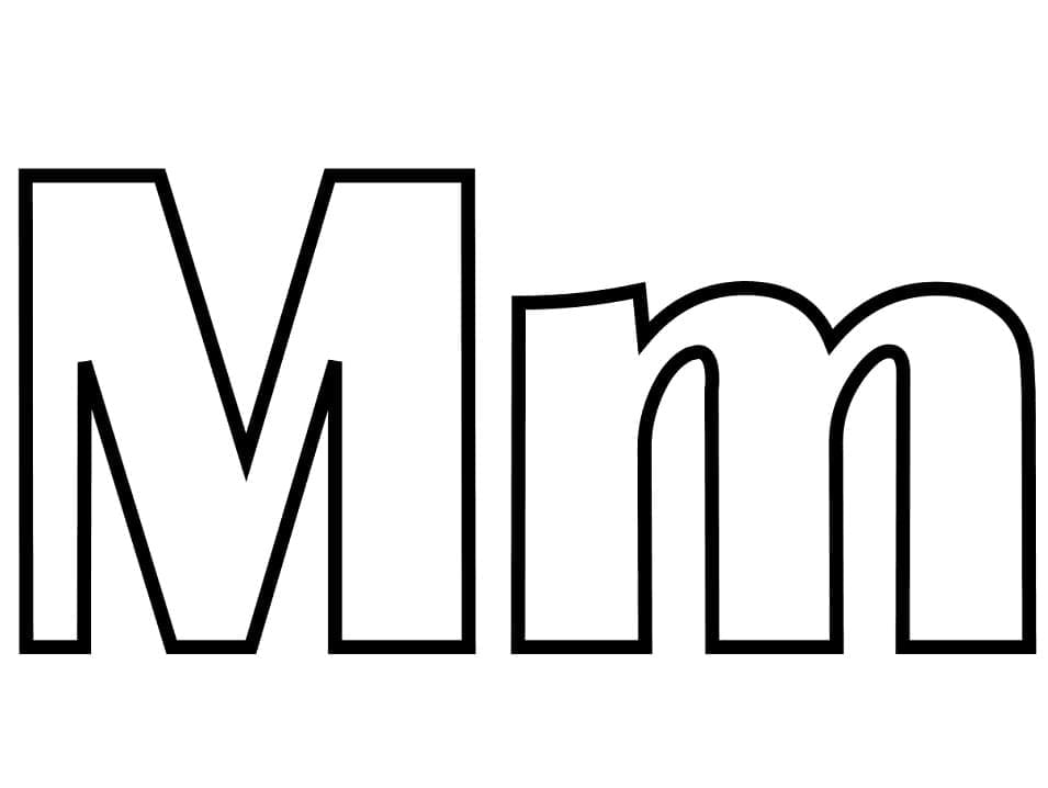 Free printable Letter M coloring page #194700 from Letters and Alphabet collection