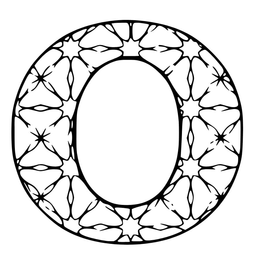 Free printable Letter O coloring page #194724 from Letters and Alphabet collection