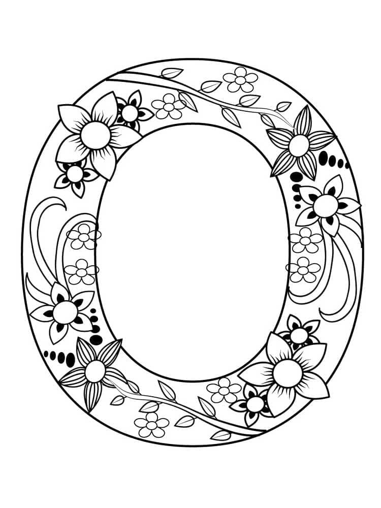 Free printable Letter O coloring page #194725 from Letters and Alphabet collection