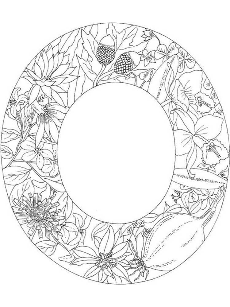 Free printable Letter O coloring page #194726 from Letters and Alphabet collection