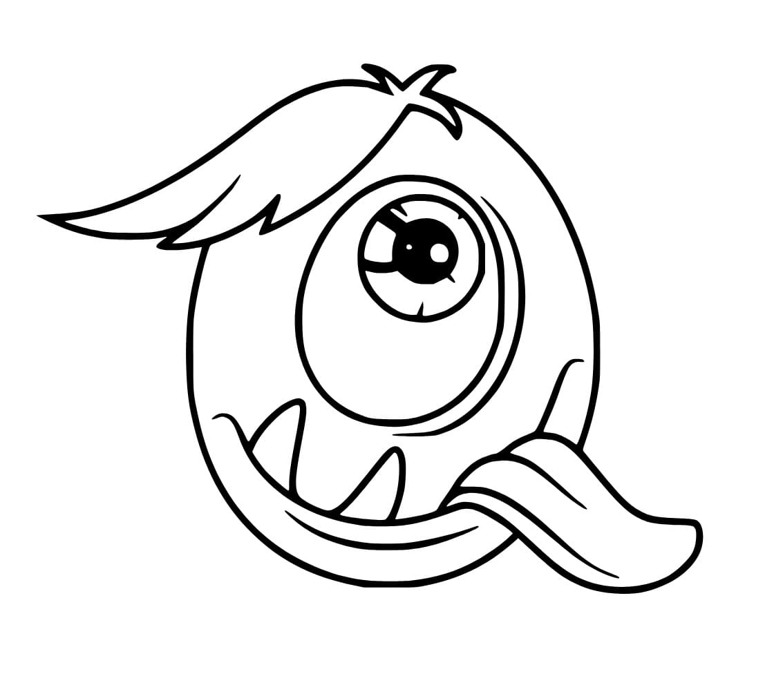 Free printable Letter Q coloring page #194746 from Letters and Alphabet collection