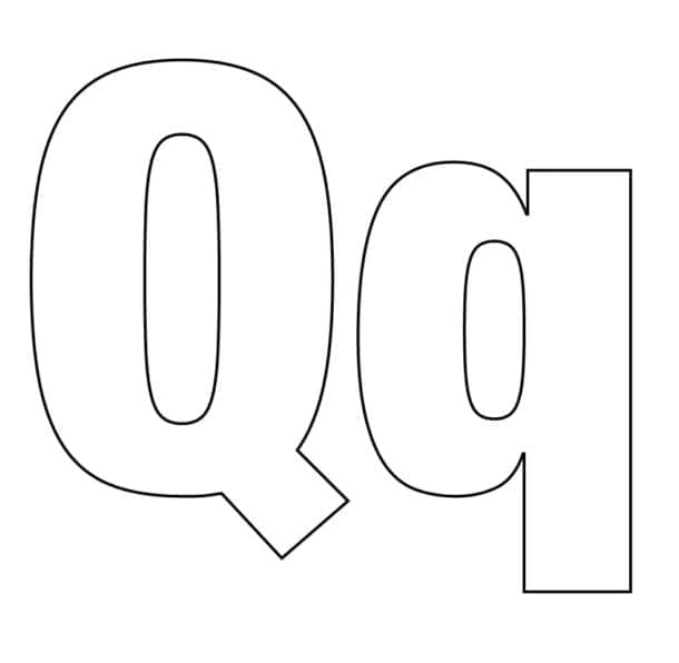 Free printable Letter Q coloring page #194748 from Letters and Alphabet collection