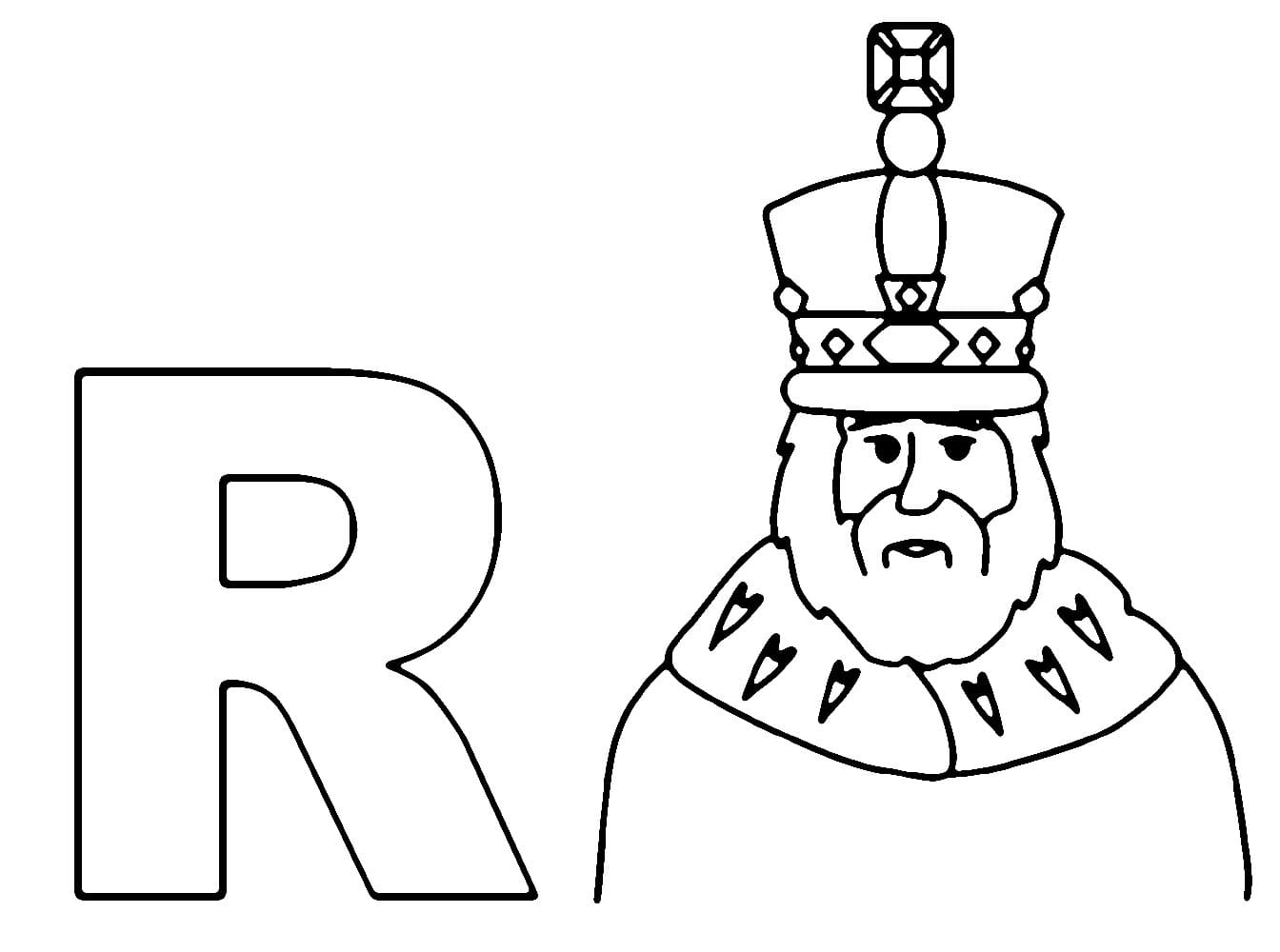 Free printable Letter R coloring page #194760 from Letters and Alphabet collection Free printable Letter R coloring page #194760 from Letters and Alphabet collection