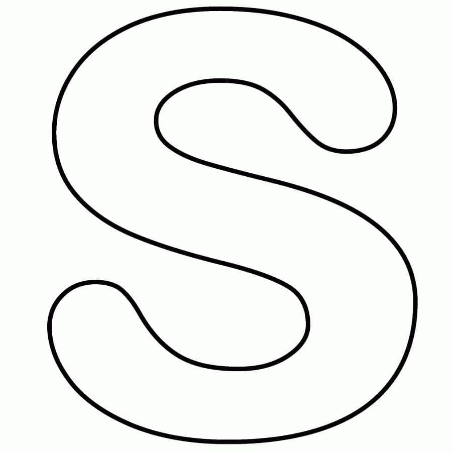Free printable Letter S coloring page #194780 from Letters and Alphabet collection