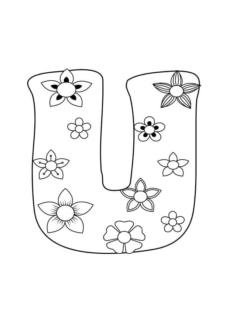 Free printable Letter U coloring page #194802 from Letters and Alphabet collection