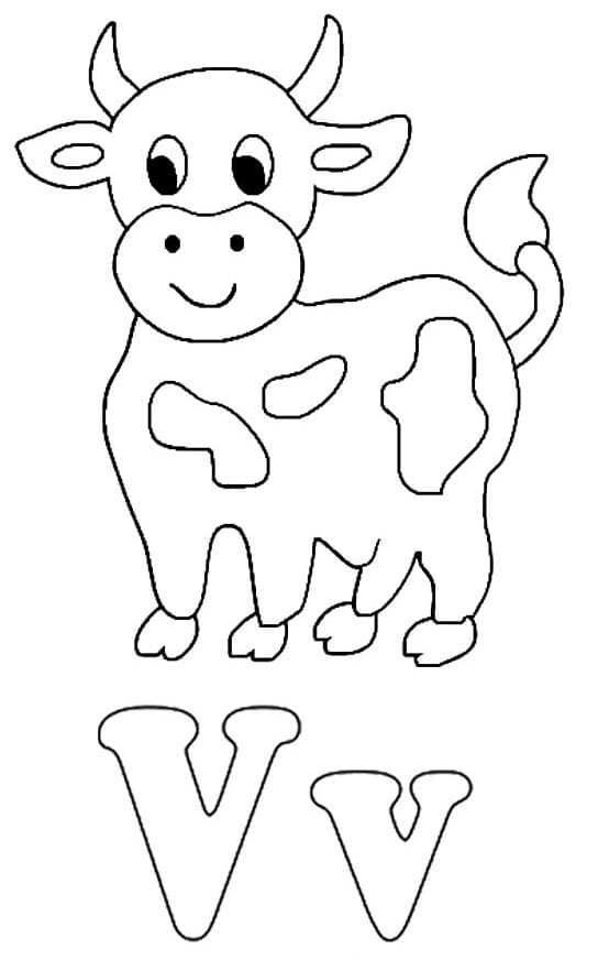 Free printable Letter V coloring page #194811 from Letters and Alphabet collection Free printable Letter V coloring page #194811 from Letters and Alphabet collection