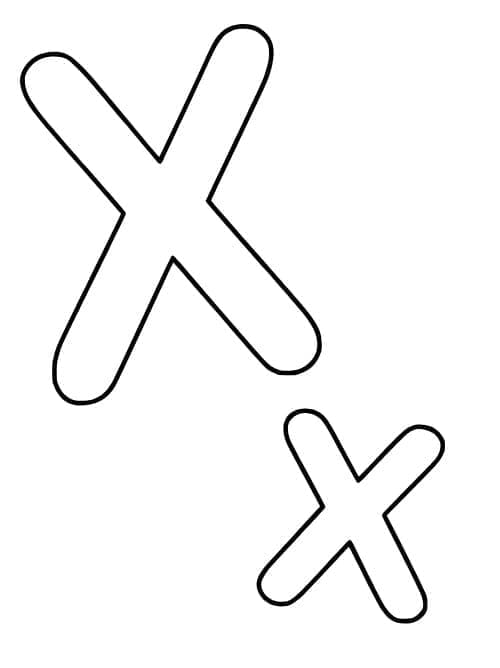 Free printable Letter X coloring page #194837 from Letters and Alphabet collection Free printable Letter X coloring page #194837 from Letters and Alphabet collection
