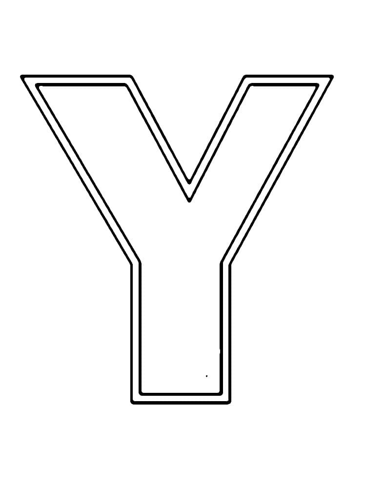 Free printable Letter Y coloring page #194850 from Letters and Alphabet collection Free printable Letter Y coloring page #194850 from Letters and Alphabet collection