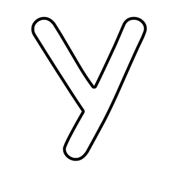 Free printable Letter Y coloring page #194857 from Letters and Alphabet collection Free printable Letter Y coloring page #194857 from Letters and Alphabet collection