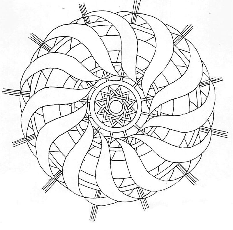 Coloring page: Abstract Mandalas (Mandalas) #173971 - Free Printable Coloring Pages