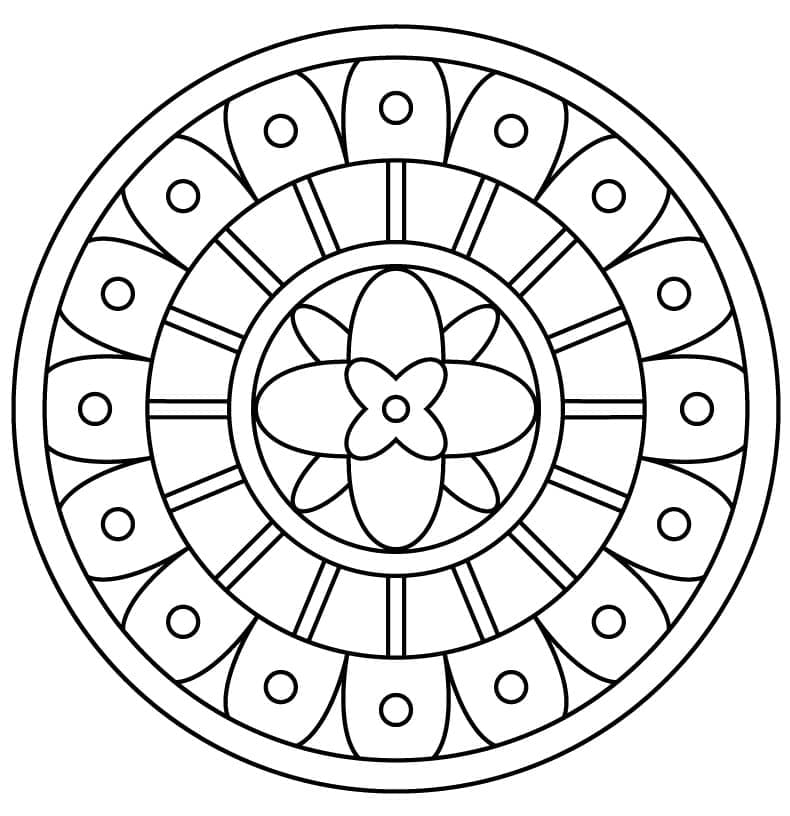 Free printable Abstract Mandalas coloring page #173975 from Mandalas collection
