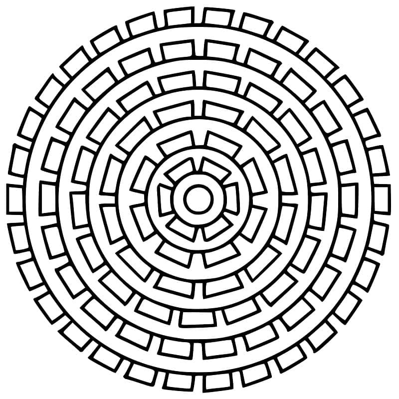 Free printable Abstract Mandalas coloring page #173977 from Mandalas collection